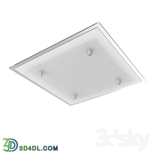 Ceiling light - 94447 LED downlight fitting current-ceiling. PRIOLA_ 16W _LED__ 380X380_ steel_ white _ structural glass