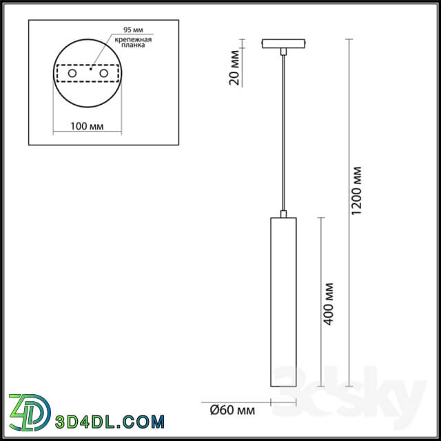 Ceiling light - Pendant lamp ODEON LIGHT 3826 _ 8L WOODY