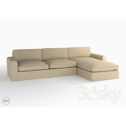 Sofa - Mons upholstered sectional 7843-0001 LAF 