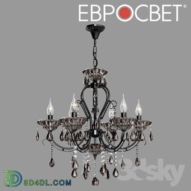 Ceiling light - OM Chandelier with tinted crystal Eurosvet 3426_6 Kaolla