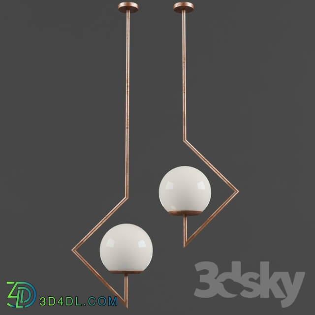 Ceiling light - COPPER PENDANT CEILING LIGHT