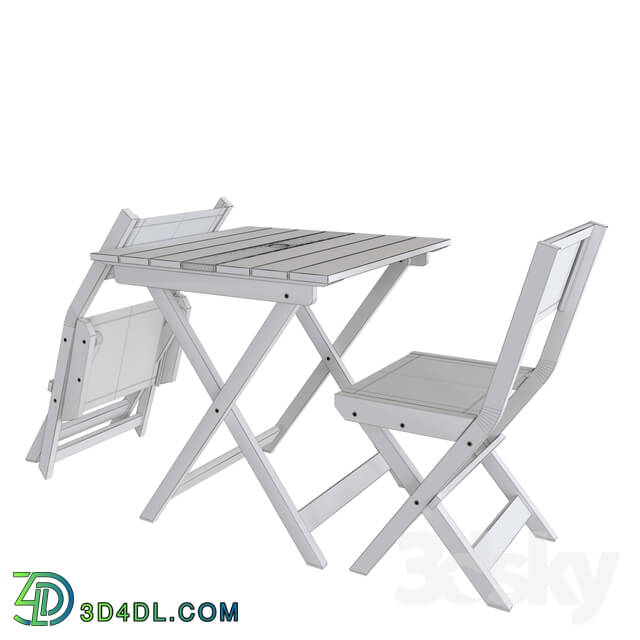 Table _ Chair - Portside Outdoor Folding Bistro Set