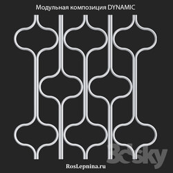 Decorative plaster - OM Modular composition DYNAMIC from RosLepnina 