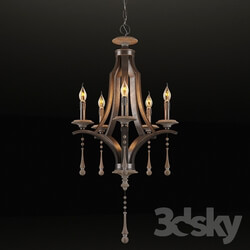 Ceiling light - GRAMERCY HOME - GAUTHIER CHANDELIER CH055-5-ABG 