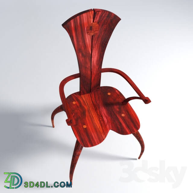 Chair - Solid Back Arm Chair by Joseph Graham