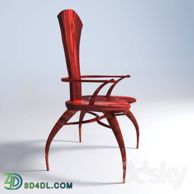 Chair - Solid Back Arm Chair by Joseph Graham