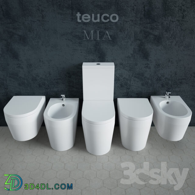 Toilet and Bidet - Toilet and bidet Teuco Mia