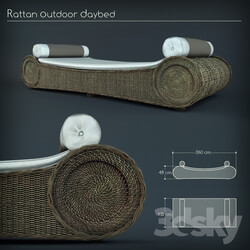 Other soft seating - RATTAN OUTDOOR DAYBED 