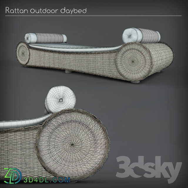 Other soft seating - RATTAN OUTDOOR DAYBED