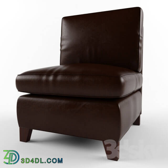 Arm chair - Pottery Barn - Cameron Leather Armless Chair