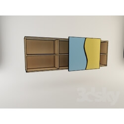Miscellaneous - Shelf with sliding door 