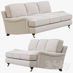 Sofa - Restoration Hardware English Roll Arm Upholstered Sofa 