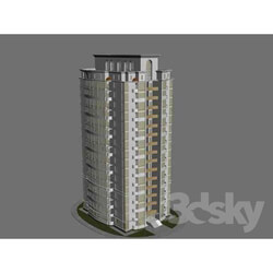 Building - 16-storeyed residential house 