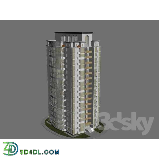 Building - 16-storeyed residential house