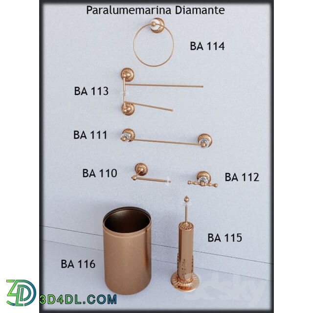 Bathroom accessories - il paralumemarina diamante