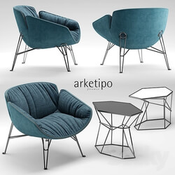 Arm chair - Armchair Arketipo juno 