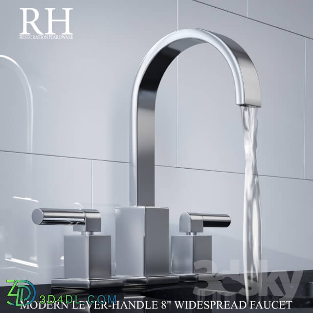 Faucet - MODERN LEVER-HANDLE 8in WIDESPREAD FAUCET