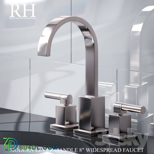 Faucet - MODERN LEVER-HANDLE 8in WIDESPREAD FAUCET