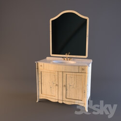 Bathroom furniture - Dressing table with mirror 