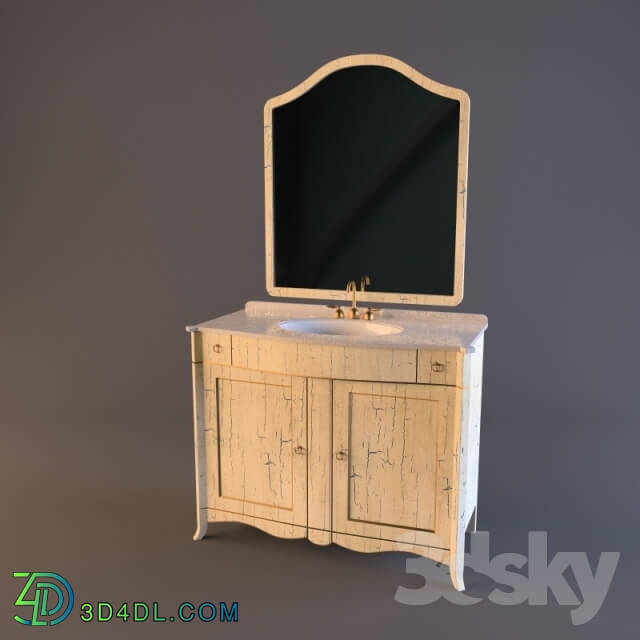 Bathroom furniture - Dressing table with mirror