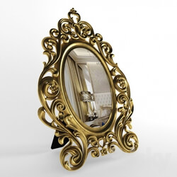 Mirror - The oval mirror in Art Nouveau style 