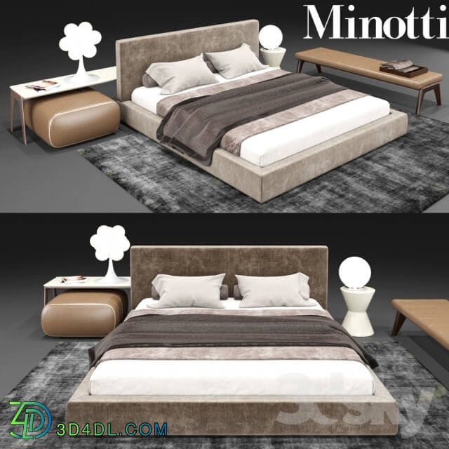 Bed - Minotti set