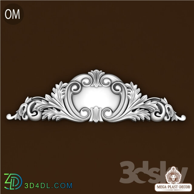 3D panel - Om. Mega plast decor Bas-relief