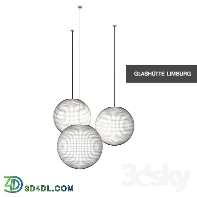 Ceiling light - Glaskugel Glashuette Limburg