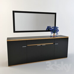 Sideboard _ Chest of drawer - Tiffany black chest of drawers P80004 