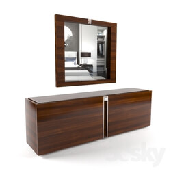 Sideboard _ Chest of drawer - Chest of drawers with a mirror from _Malerbo_ 