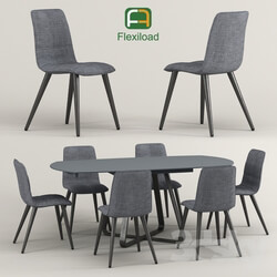 Table _ Chair - Twist dining table and dining chair 