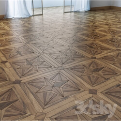 Floor coverings - wooden floor tiling 