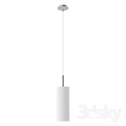 Ceiling light - 85977 Suspension TROY 3_ 1X60W _E27__ nickel matt _ white 