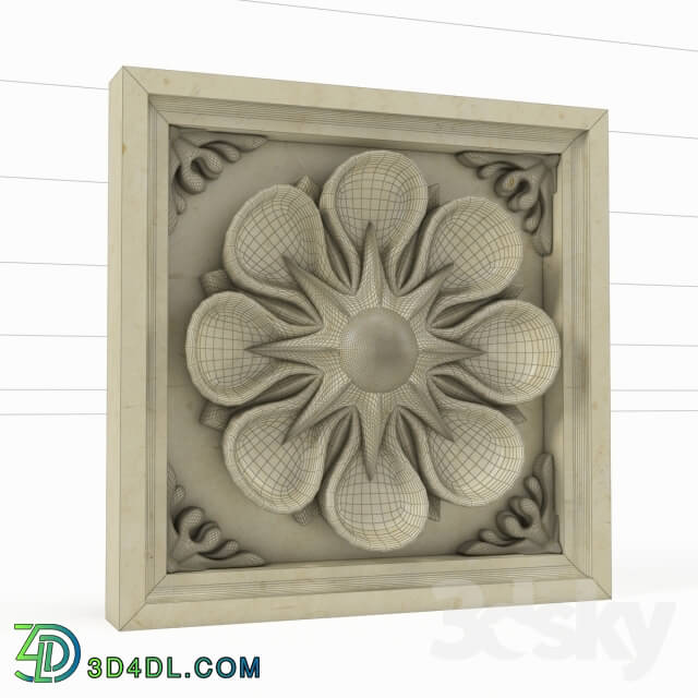 Decorative plaster - decor pattern