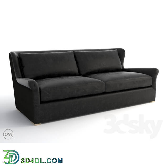 Sofa - Winslow leather _ wool sofa 7842-3106