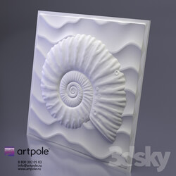 3D panel - Plaster 3d Underwater panel from Artpole 