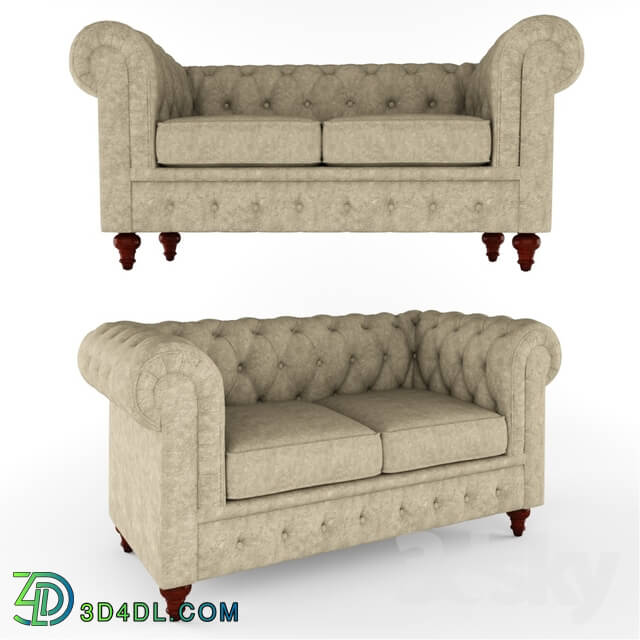 Sofa - Byromville Rolled Arm Chesterfield Sofa