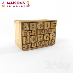 Sideboard _ Chest of drawer - MAISONS du monde_ dresser with letters 