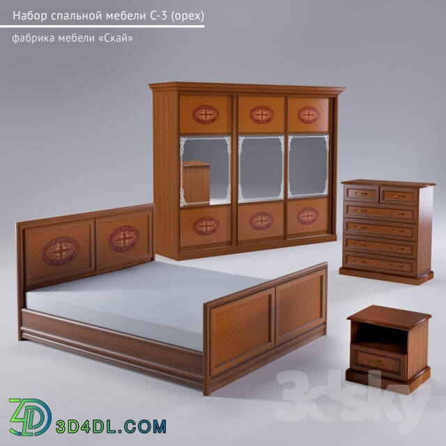 Other - Set of bedroom furniture C-3 _walnut_