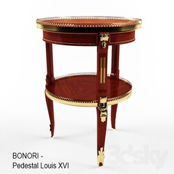 Table - Bonora - Pedestal Louis XVI 