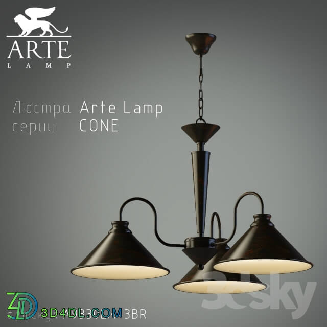 Ceiling light - Arte Lamp Cone A9330LM-3BR