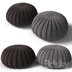 Other soft seating - Knitted poof 2 