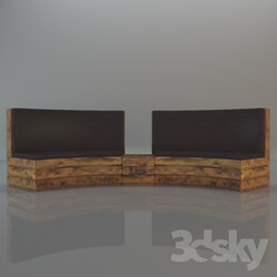 Sofa - Curve Pallet sofa 