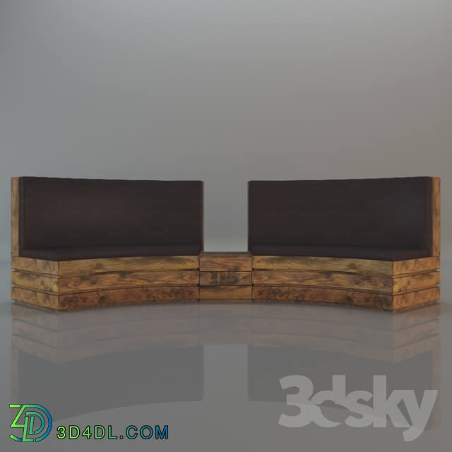 Sofa - Curve Pallet sofa