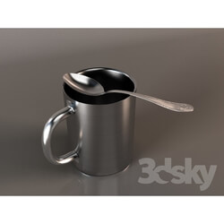 Other kitchen accessories - Metal mug _ spoon 