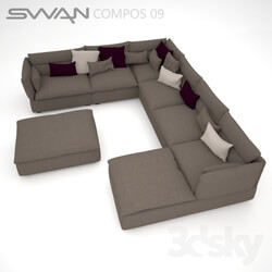 Sofa - Modular sofa SWAN Compos 09 
