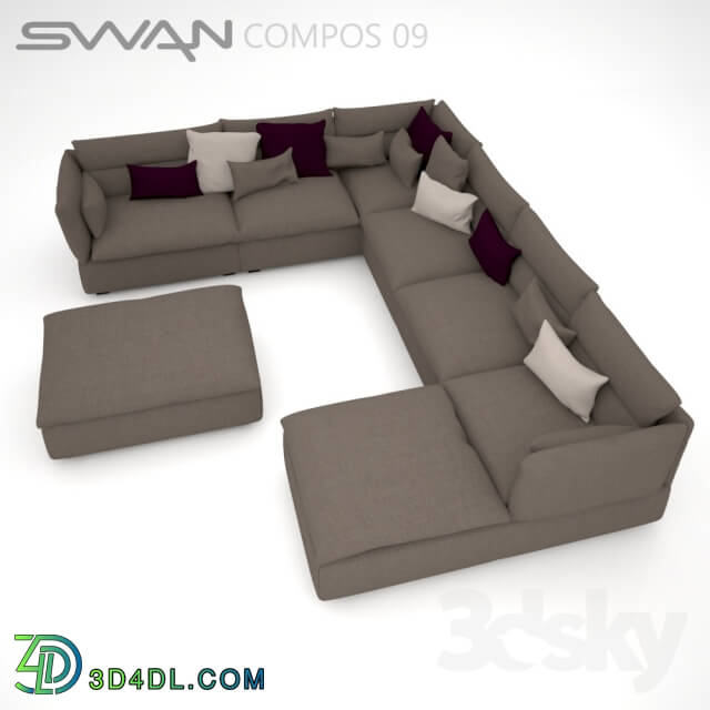 Sofa - Modular sofa SWAN Compos 09