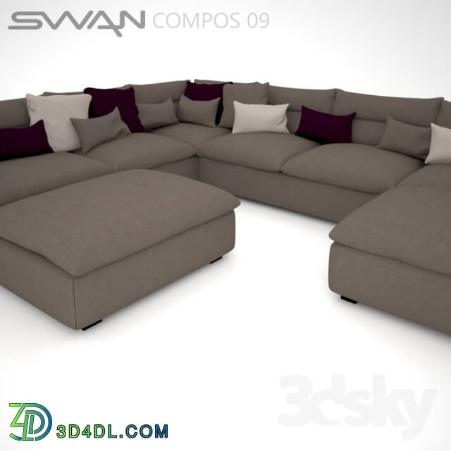 Sofa - Modular sofa SWAN Compos 09