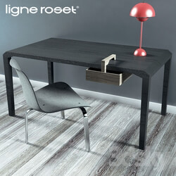 Table _ Chair - Ligne Roset Table Set 