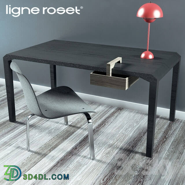 Table _ Chair - Ligne Roset Table Set